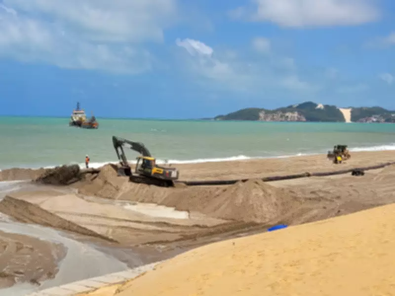 TCU aponta irregularidades em obra de engorda da Praia de Ponta Negra em Natal