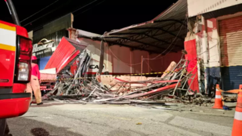 Tragédia em Campina Grande: Homem morre após estrutura de loja de automóveis desabar durante reforma