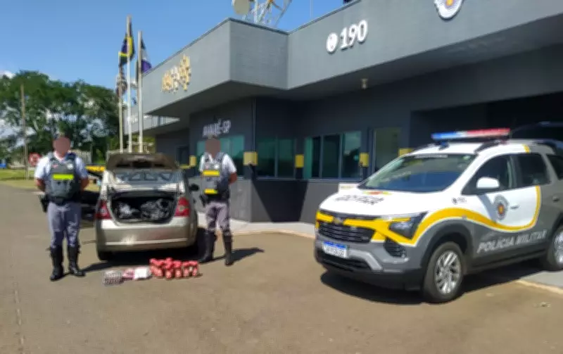 Três estrangeiros presos com 408 itens furtados na Rodovia Castello Branco