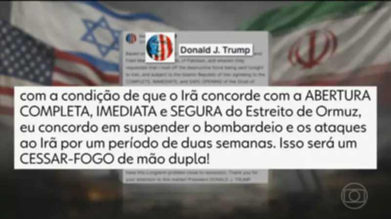 Trump anuncia cessar-fogo com Irã após tenso ultimato e mediação do Paquistão