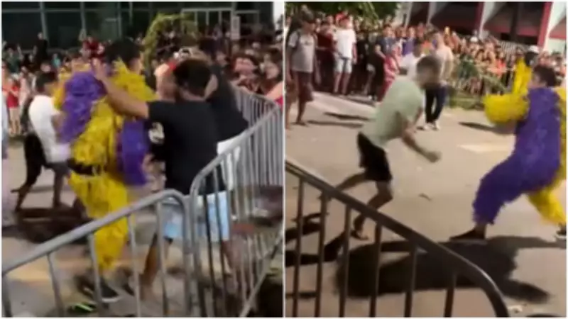 Tumulto interrompe apresentação de caretas em Mombaça, no Ceará