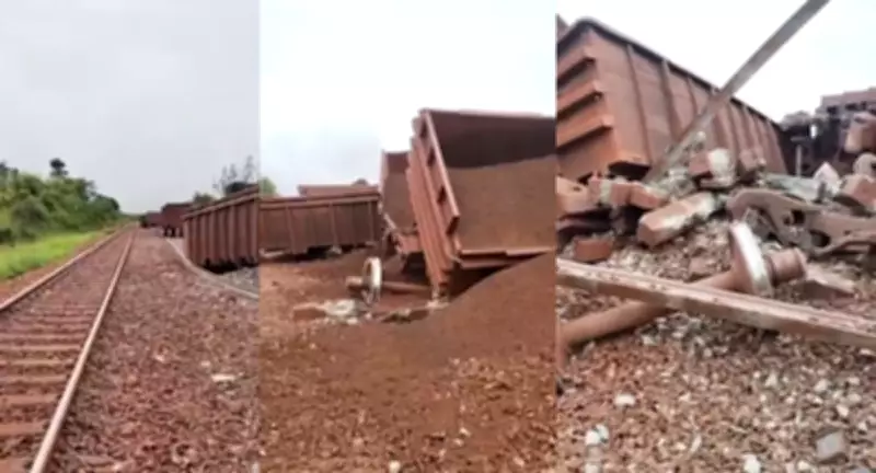 Vagões descarrilam na Ferrovia Carajás e interrompem tráfego de trens