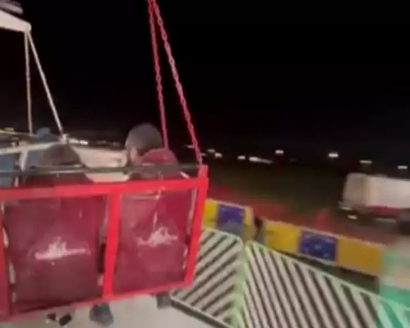 Vídeo captura momento de acidente com brinquedo que desabou em parque de diversões no RS