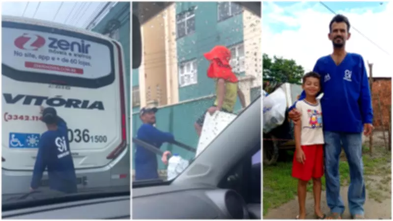 Vídeo de avô catador ensinando neto a ler em ônibus viraliza e emociona Fortaleza