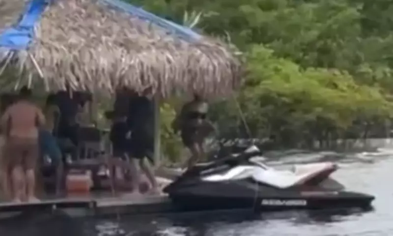 Vídeo revela momentos trágicos após acidente fatal com moto aquática em flutuante no Amazonas