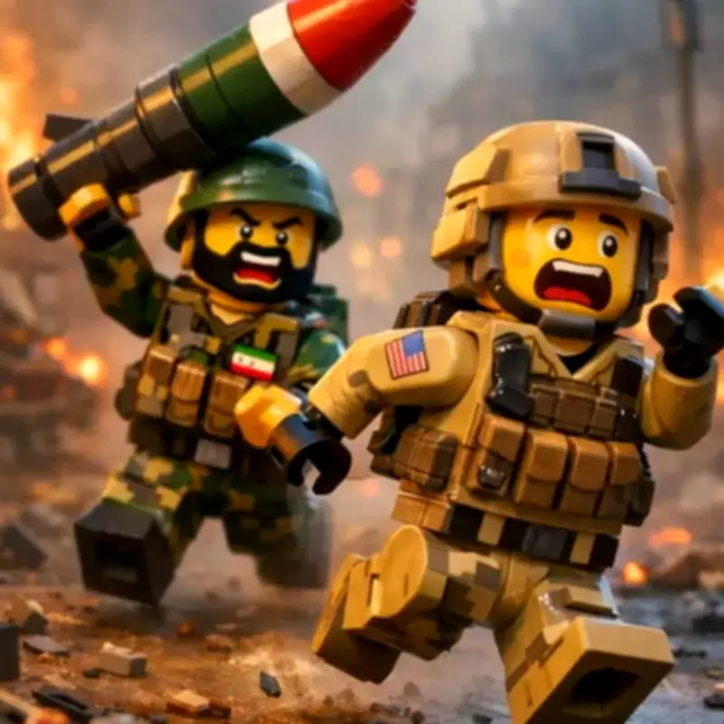 Vídeos de IA em estilo Lego são usados como propaganda pró-Irã em redes sociais
