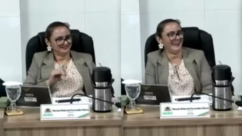 Vereadora faz gesto obsceno durante sessão em Ubajara e causa polêmica