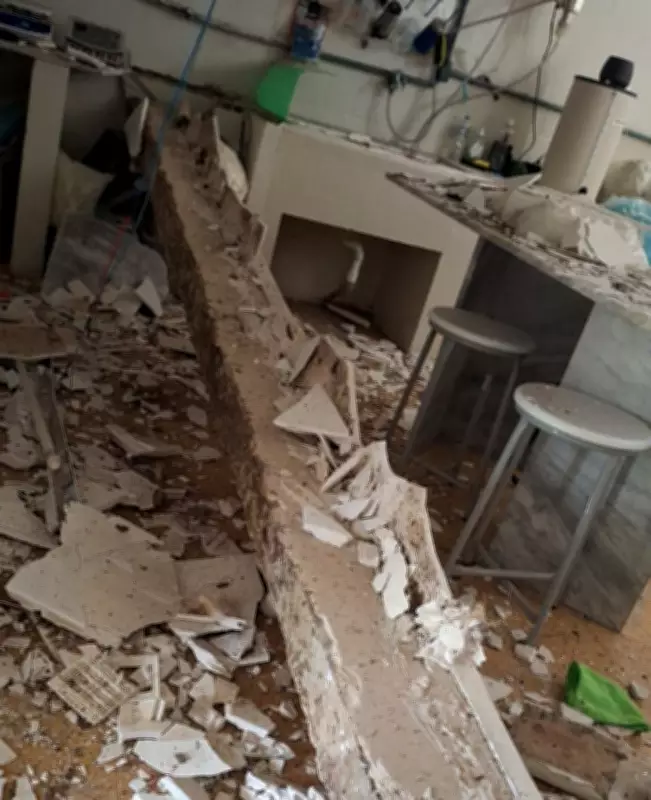 Viga desaba em laboratório da Ufersa em Mossoró; danos são apenas materiais