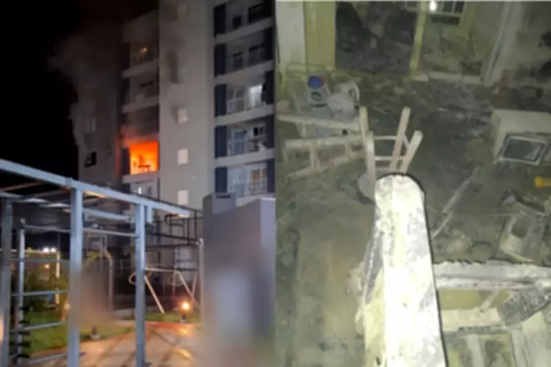 Vizinhos resgatam família em incêndio grave em apartamento na Zona Norte de Londrina