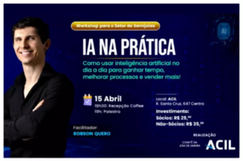 Workshop na ACIL ensina empresários a usar IA para impulsionar vendas de semijoias