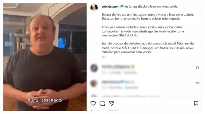 Chef Erick Jacquin é vítima de assalto da 'gangue do quebra-vidro' em táxi