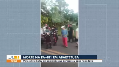 Colisão fatal entre moto e caminhão na PA-481 deixa uma vítima em Barcarena