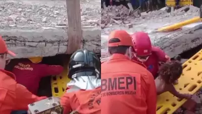 Criança de 3 anos é resgatada após casa desabar no Piauí; mãe e dois irmãos morrem