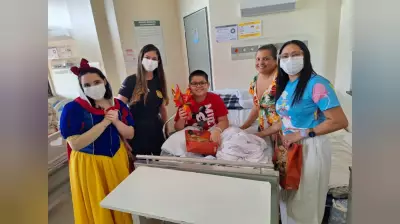 HRBA celebra Páscoa com crianças internadas: visitas especiais, brinquedos e chocolates