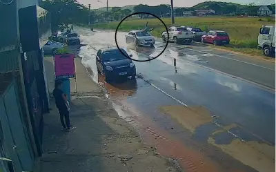 Idoso morre após atropelamento violento na BR-356 em Italva; vídeo registra impacto