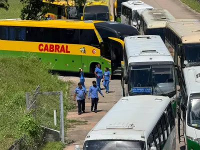 Motoristas de ônibus intermunicipais paralisam atividades no RN por atraso salarial