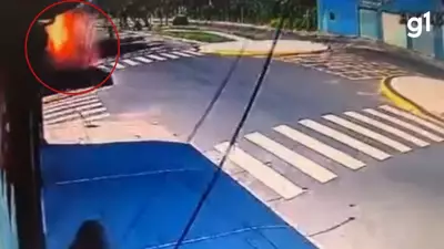 Novo vídeo revela explosão após queda de avião que matou quatro em Capão da Canoa