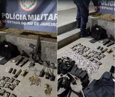 PM apreende armas, drogas e motos em ação contra tráfico em Cabo Frio