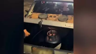 PRF apreende carro movido a gás de cozinha em gambiarra perigosa no RN