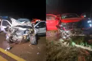 Acidente entre carro e caminhonete deixa homem de 42 anos ferido na BR-163 em Peixoto de Azevedo