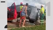 Acidente fatal na BR-101 em Aracruz deixa dois mortos e três feridos, um em estado grave