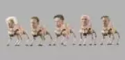 Cachorros-robôs com cabeças de Musk, Zuckerberg e Bezos viram arte em Berlim
