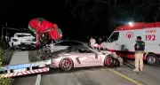 Caminhão-guincho com carros de luxo colide e mata um em AL