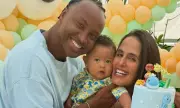 Carol Peixinho e Thiaguinho celebram sete meses do filho Bento com festa temática do mar