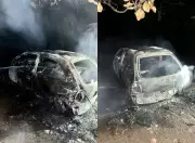 Carro é incendiado em Mucajaí, Roraima, em possível caso de confusão com inquilino