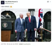 Casa Branca chama Trump e Charles III de 'dois reis' e gera polêmica