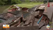 Chuva intensa derruba ponte no Parque Maguari e interrompe acesso em Ananindeua