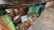 Chuvas intensas no Grande Recife causam deslizamentos e interdições de casas