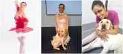 Cão-guia transforma vida de bailarina cega em SP: 'É liberdade'