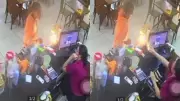 Criminoso ameaça funcionários com facão durante assalto a padaria no interior do Piauí