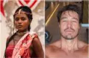 Duda Santos e Tiago Iorc são flagrados aos beijos após peça de teatro no Rio