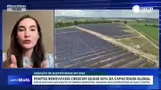Energias renováveis atingem quase 50% da capacidade global de eletricidade em 2025