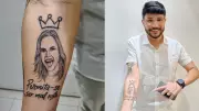 Fã tatua rosto e frase de Ana Paula Renaut, campeã do BBB 26, após promessa feita durante o reality