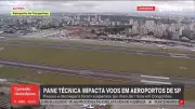FAB confirma interrupção temporária de voos em São Paulo por problema técnico