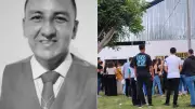 Filha chora pai professor morto em acidente na BR-343 no Piauí