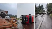 Forte temporal causa estragos no Norte do RS: ventos e chuva deixam rastro de destruição