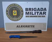 Grávida de 4 meses relata agressões com socos e facão pelo companheiro em Alegrete, RS