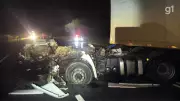 Homem morre em acidente entre veículos de carga na MGC-135 em Joaquim Felício