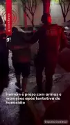 Homem é preso com arsenal de armas e drogas após tentativa de homicídio em Ipueiras, CE