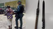 Homem é preso no Piauí por ameaçar casal de morte com facão e lança artesanal
