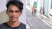 Homem é preso suspeito de arrombar agência bancária e furtar fios e ar-condicionado em Teresina