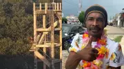 Homem pula de escadaria de 39 metros em açude e desaparece no PI