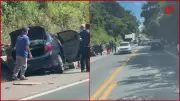Idoso de 71 anos morre em acidente frontal na BR-116 em Inhapim