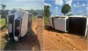 Idoso de 77 anos é rendido e roubado em Rorainópolis; veículo dos suspeitos é encontrado capotado