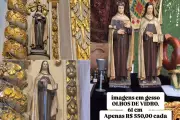 Imagens de santas furtadas de convento em Santos são recuperadas em SP