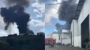 Incêndio atinge cinco galpões em metalúrgica na Grande BH sem feridos